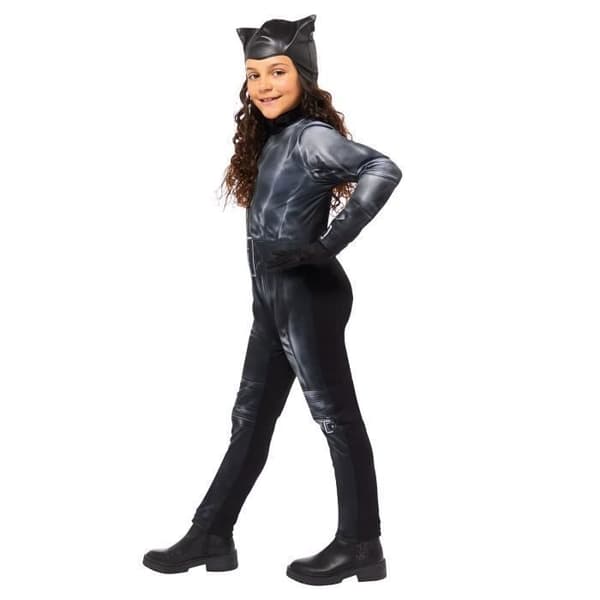 DÉGUISEMENT CATWOMAN FILM FLICKA 4/6 ÅR Multicolor