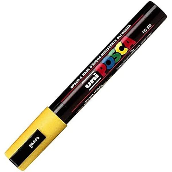 Penna - POSCA - CF6 POCKET MEDIUM YELLOW - Vatten- och ljusbeständig