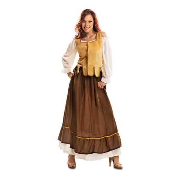 Kostym - MOM - Disfraz de Mesonera Medieval - Flerfärgad - Kvinna - Camisa, chaleco och falda
