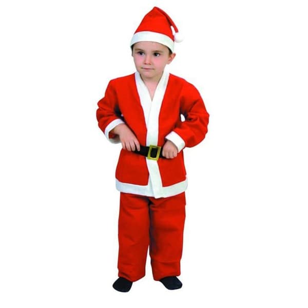 Jultomtekostym för barn - Märke - Modell - Blandat - Röd och Vit - Polyester