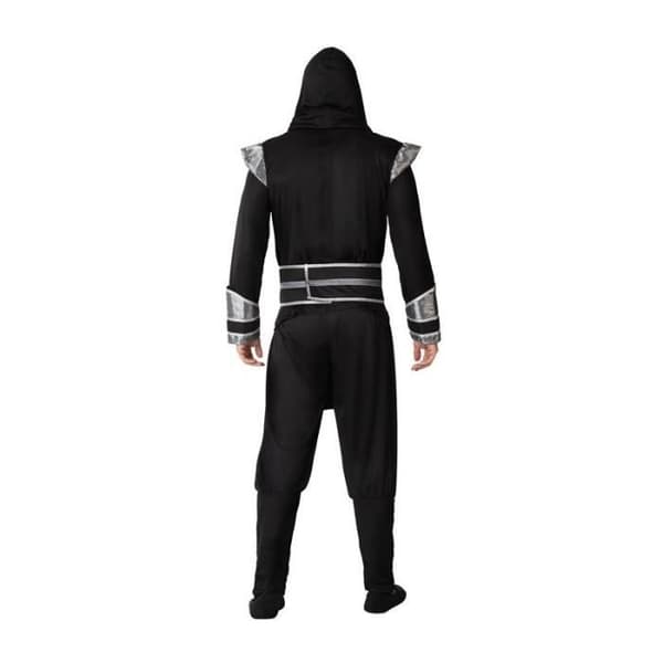 Ninja Kostym Man - ATOSA - Svart kostym med huva, byxor, bandana och bälte