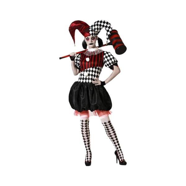 Maskeraddräkt vuxna Harlekinfigur XS/S