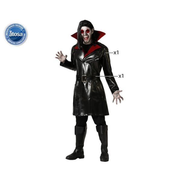 Kostume til voksne Multifarvet Vampyr XS/S