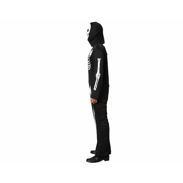 Maskeraddräkt vuxna Svart Skelett M/L