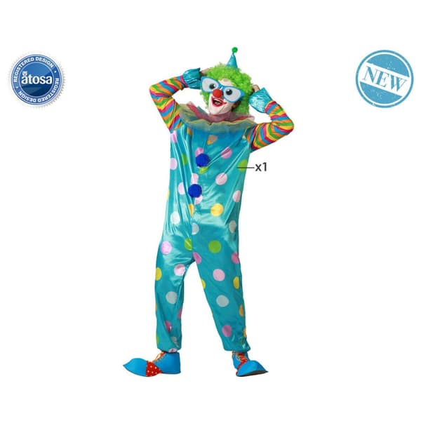 Maskeraddräkt vuxna Clown - XL