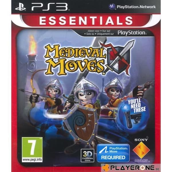 Videospel - Medieval MOVE - Playstation 3 - Essentials - ML - Medeltida äventyr- USED