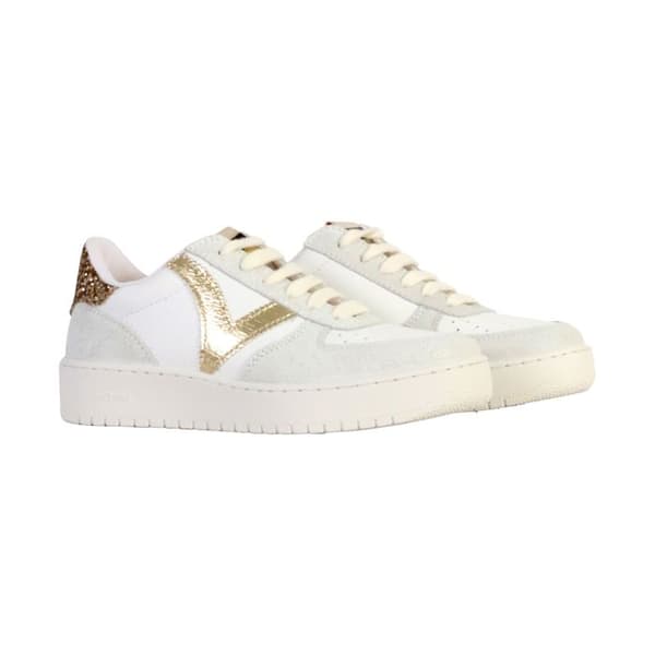 Victoria 1258233 Vita Sneakers - Herr - Platino - Spetsar - Textil