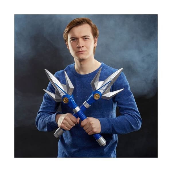 Power Rangers Mighty Morphin Ranger Azul elektronisk lans