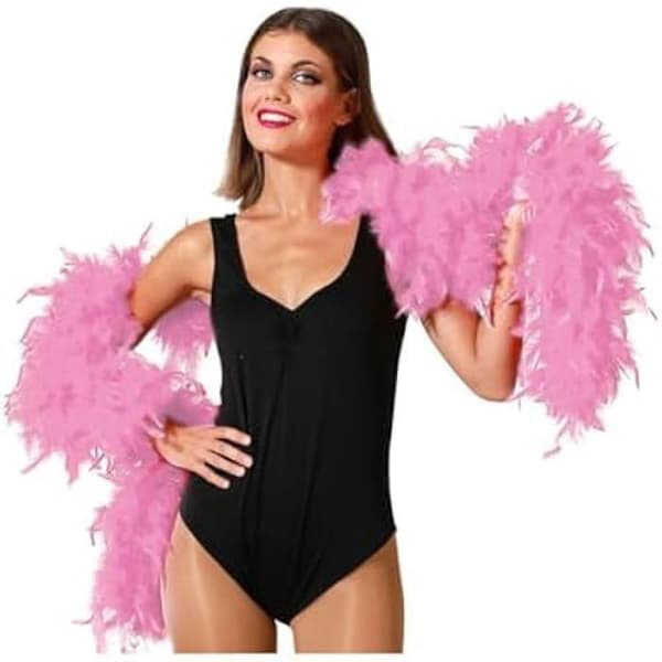 Kostymtillbehör - BIGBUY CARNIVAL - Pink Boa - 85 g - Unisex - 1920-tal