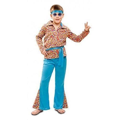 Lila hippiepojkdräkt - Partychimp MOM01981