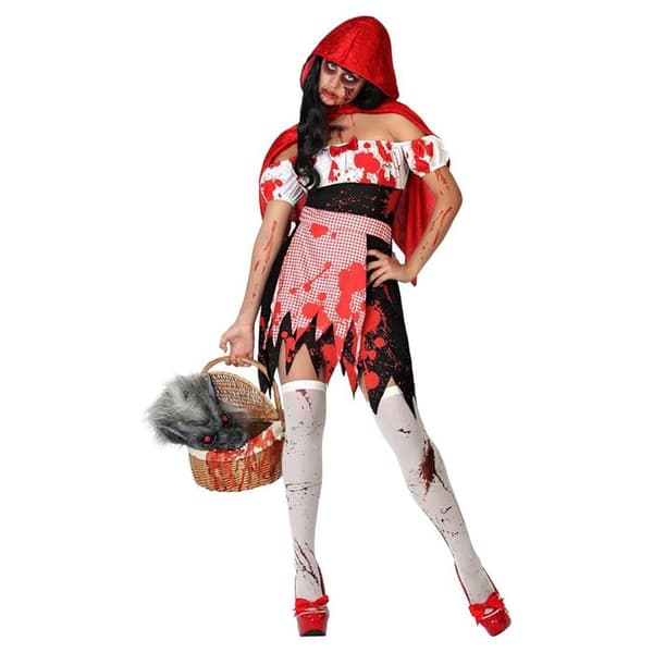 Blodig Rödluvan Kostym - Kvinna - ATOSA - Klänning och cape - Halloween