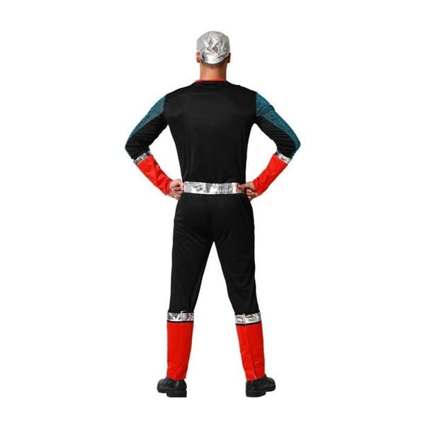 Superhjältedräkt för män - ATOSA - Storlek S - Blå Vit Röd - Jumpsuit och mask ingår