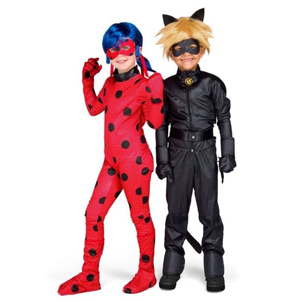 Heltäckande Ladybug Miraculous kostym för barn med tillbehör