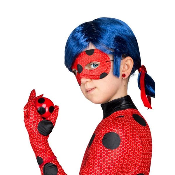 Heltäckande Ladybug Miraculous kostym för barn med tillbehör