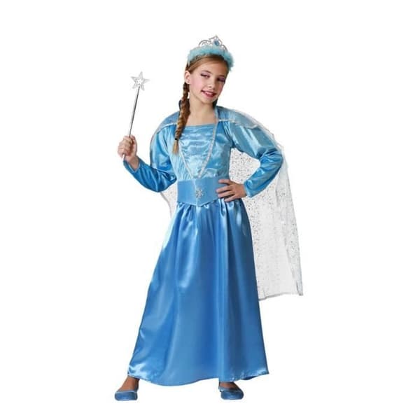 Prinsessdräkt - ATOSA - Blå cape - Klänning och bälte - Flicka 3-4 år - Flerfärgad