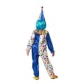 Miniatyrbild 3 av 4: Clowndräkt - ATOSA - Blå med färgglada prickar - Hatt och overall - För barn 10-12 år - Unisex