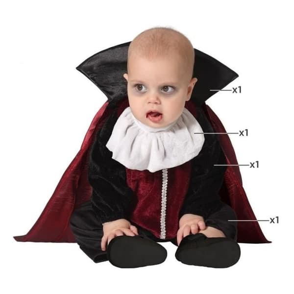 Baby Boy Vampire Costume - ATOSA - Baby Boy Vampire Costume - Svart - Baby - Pojke