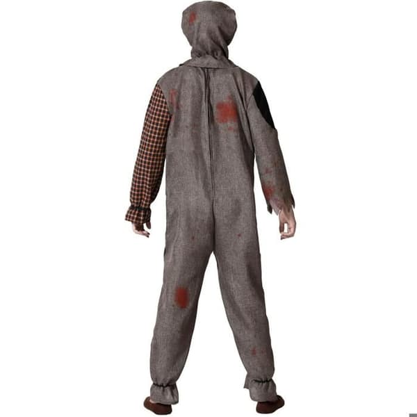 Däskostym Man Voodoo Docka - ATOSA - Halloween Kostym - Grå - Imitation lin och tartan