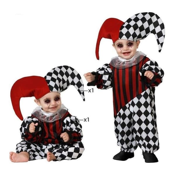 Baby Boy Harlequin Halloween kostym