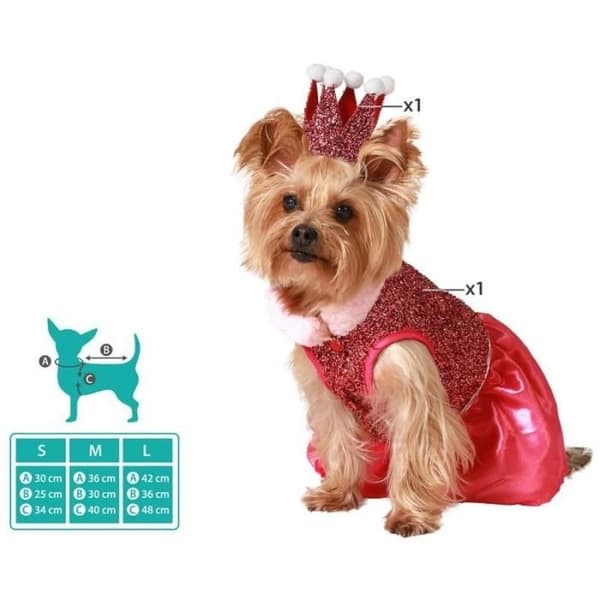 Rosa Princess Hund Kostym