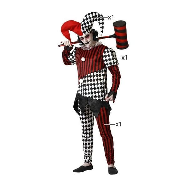 Evil Harlequin herrkostym