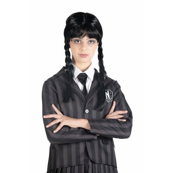 Onsdag Addams Nevermore Academy flickdräkt - CIAO - Skoldräkt - Svart, grå - Storlek 8-10 år