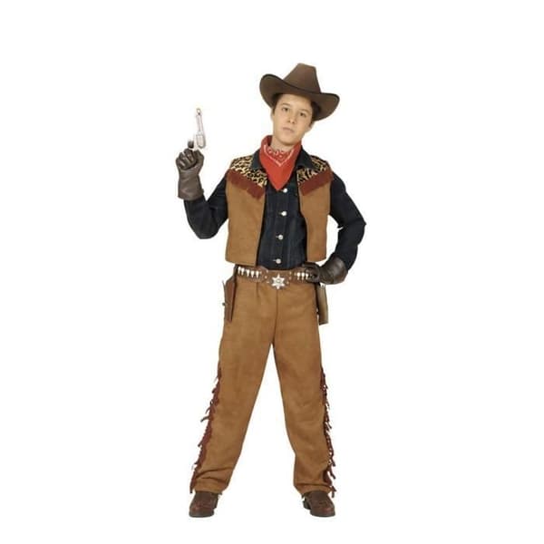 Widmann Cowboy- eller indianskostym 2 i 1 för barn och tonåringar (11-13 år)