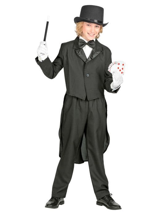 Kit med tillbehör för barnmagiker - Svart - Hatt, stav och handskar