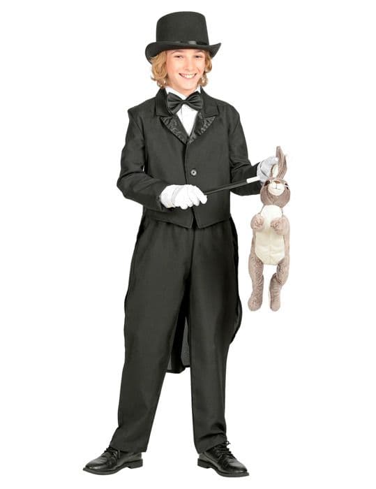 Kit med tillbehör för barnmagiker - Svart - Hatt, stav och handskar