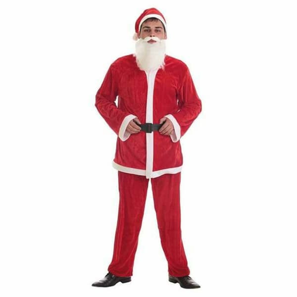 Kostume til voksne Julemanden 5 Dele - XL