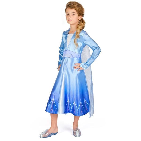 Klassisk Elsa Frozen 2-dräkt för tjejer