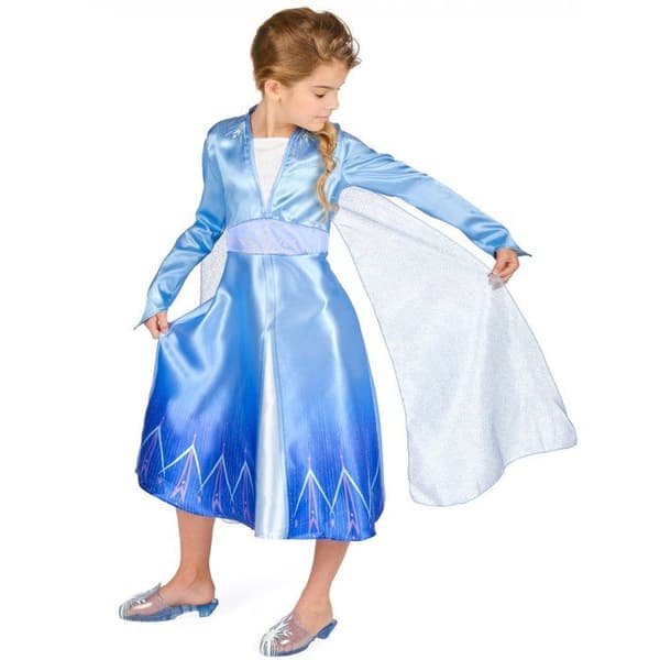 Klassisk Elsa Frozen 2-dräkt för tjejer