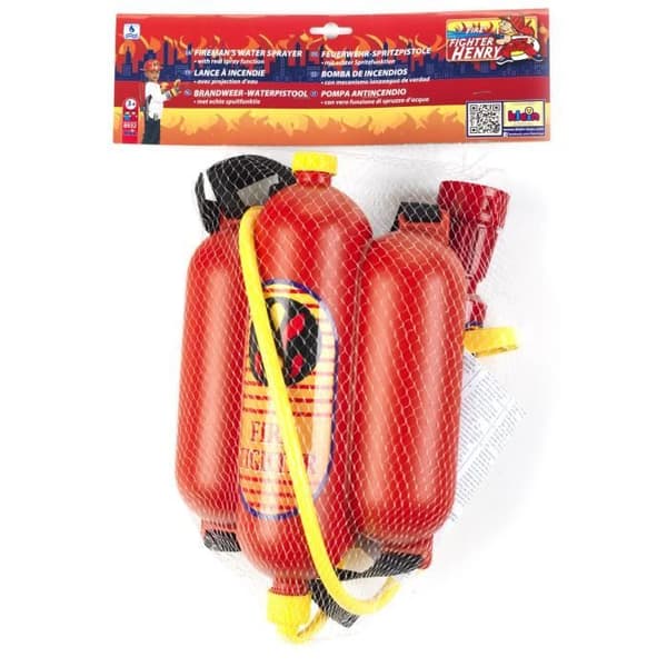Brandslang för barn - KLEIN - 8932 - 2L ryggsäckstank - Vattenstråle