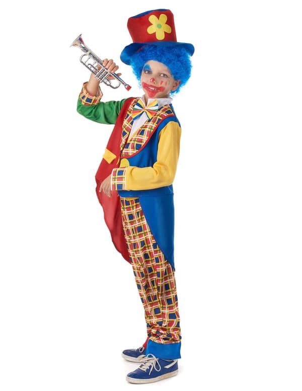 Häftig clown - utklädnad barn