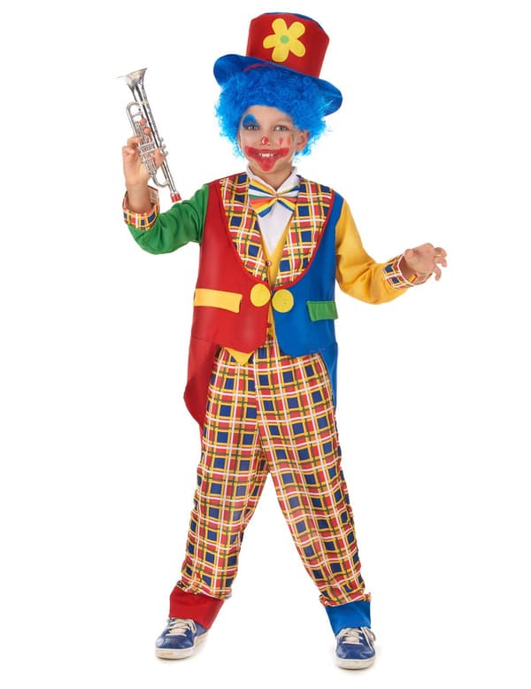 Häftig clown - utklädnad barn