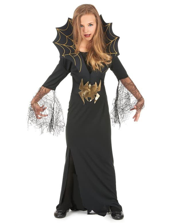 Heks med edderkopper - Halloween udklædning til børn