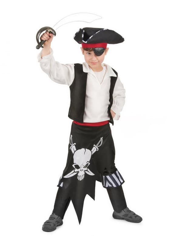 Armoton Aatu - Merirosvon asu lapsille L 10-12 years (130-140 cm)