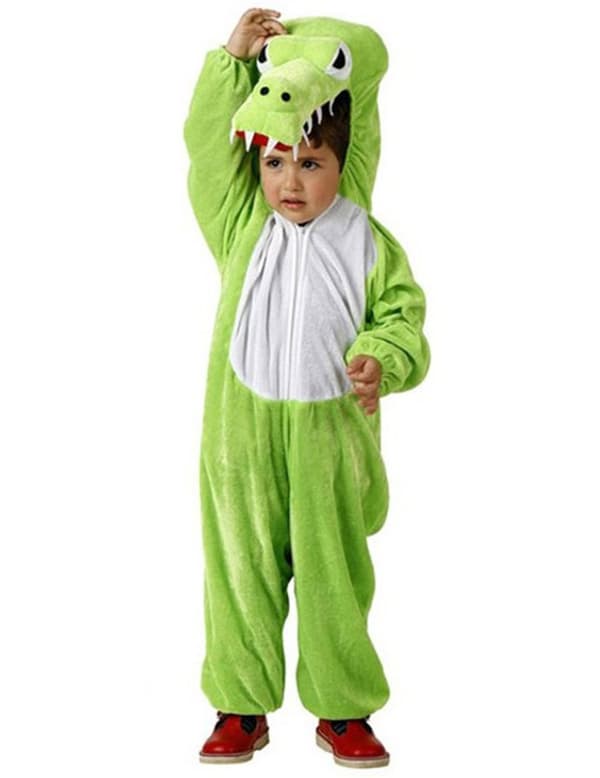 Krokodilen - Maskeraddräkt för barn 3-4 years (98-115 cm)
