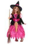 Miniatyrbilde 1 av 4: Halloween jente heks rosa kostyme