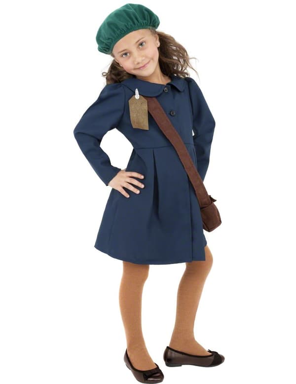 Jenter 40-talls skolejentekostyme. Size-10-12 years (145/158 cm)