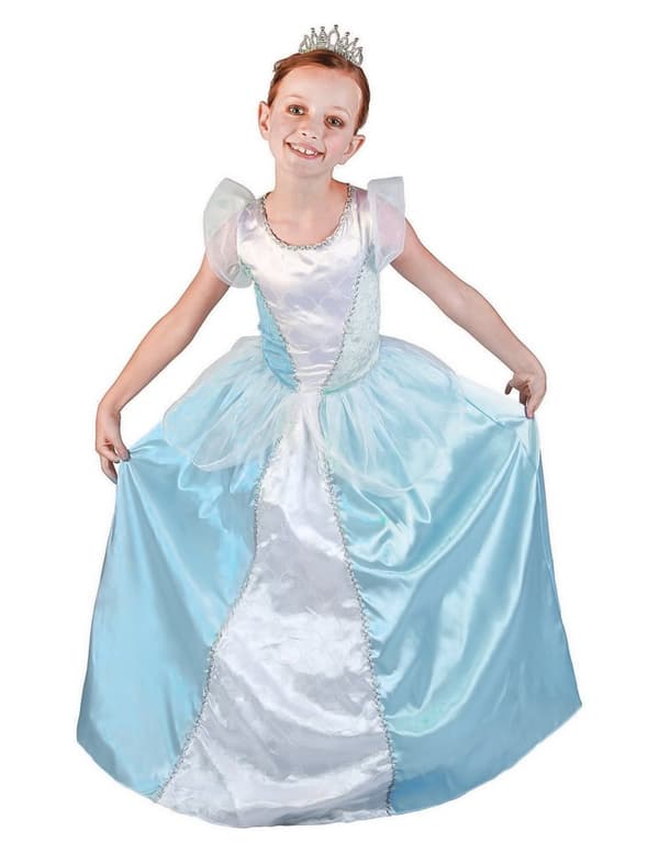 Blå prinsessa - Maskeradkläder för barn
