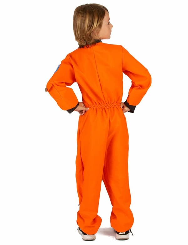 Orange astronautdragt til børn