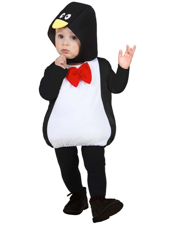 Vauvan pörröinen pingviiniasu. Size-1-3 years (90/104 cm)