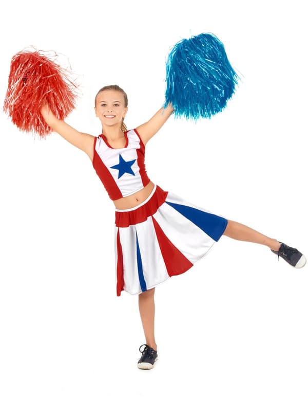 Girl Star Cheerleader kostyme