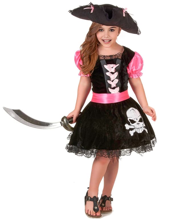 Tjejig piratdräkt L 10-12 years (130-140 cm)