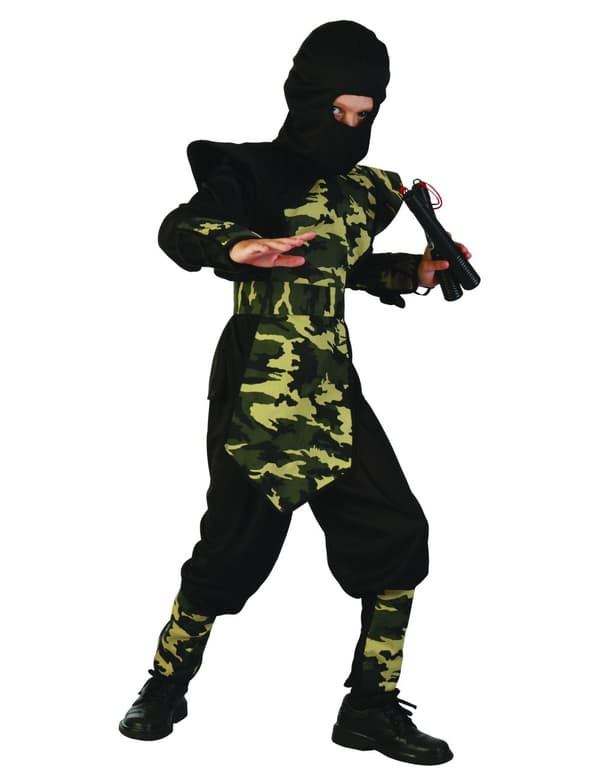Militär ninja - Maskeraddräkt för barn