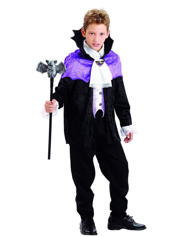 Unga Greve Dracula - Halloweendräkt för barn S 4-6 years (110-120 cm)
