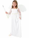 Miniatyrbillede 2 af 2: Kostume engel hvid til piger