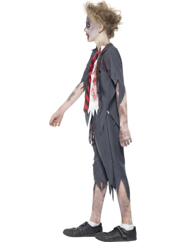 Halloween skolegutt gutt Zombie kostyme