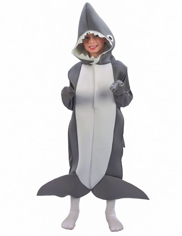 Barnehai integrert kostyme M 7-9 years (120-130 cm)